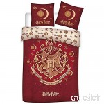Harry Potter Housse de Couette et Taie d'oreiller - 200 x 140 cm - Parure Harry Potter - B07NSGQWVL